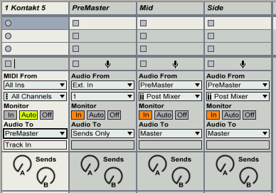 Ableton LiveでM/S処理